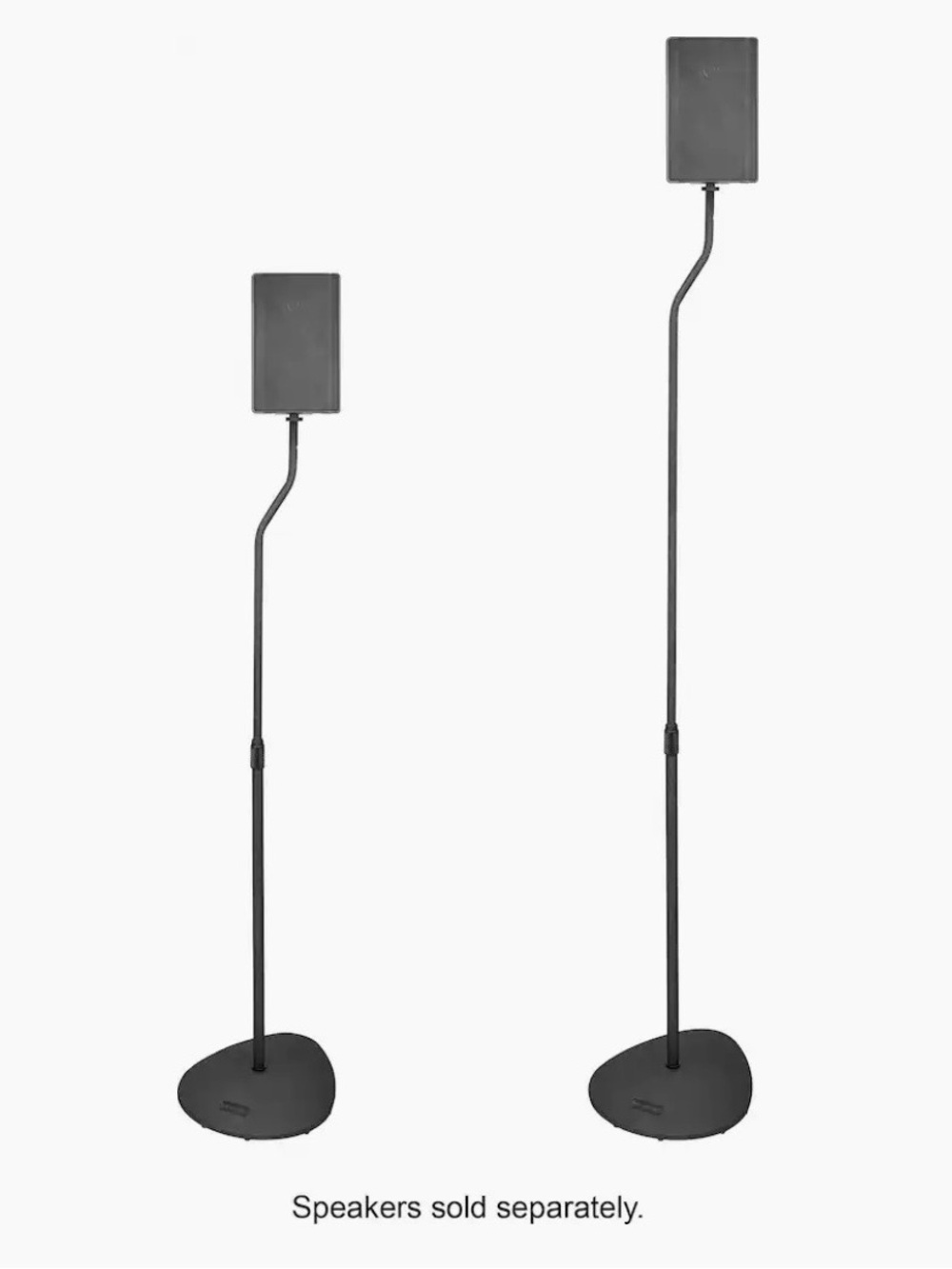 Adjustable Black Speaker Floor Stands - Pair - Picture 2 of 12